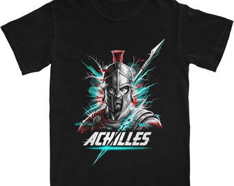 Achilles Hero Shirt • Cyberpunk Greek Mythology Shirt •Ancient God Shirt •Olympian Gods shirt •Greek Gods Shirt •Dark Academia Shirt