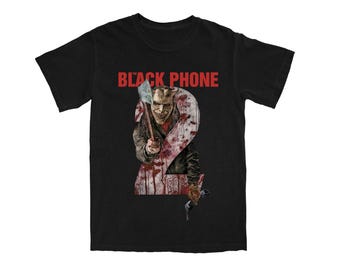 The Black Phone He's Here Shirt | The Grabber Shirt | Horror Movie Tee | Vintage Scary Halloween | T-Shirt for Horror Fans | Black Phone 2