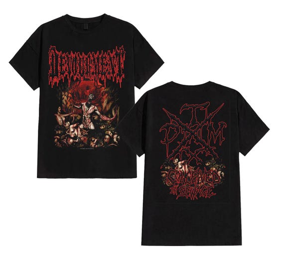 Devourment Conceived in Sewage T Shirt - Devourment Band Tee