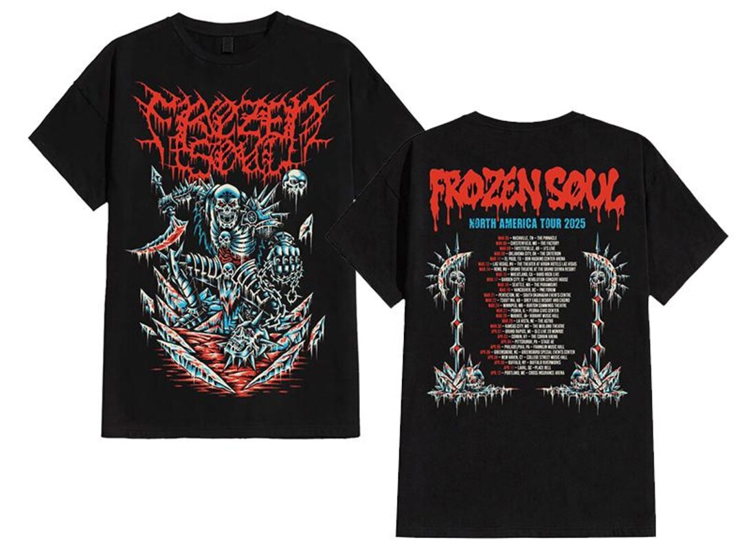 Frozen Soul 2025 Tour Shirt - Frozen Soul Band Tee - Frozen Soul T