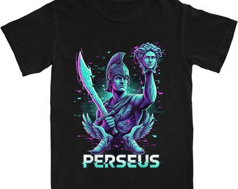 Perseus Hero Shirt • Cyberpunk Greek Mythology Shirt •Ancient God Shirt •Olympian Gods shirt •Greek Gods Shirt •Dark Academia Shirt