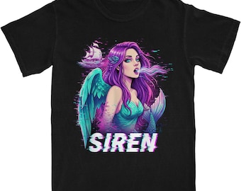 Siren Beast Shirt •Cyberpunk Greek Mythology Shirt •Ancient God Shirt •Olympian God shirt •Greek Gods Shirt •Dark Academia Shirt
