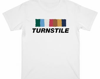 Chemise murale couleur tourniquet • T-shirt bande tourniquet • T-shirt à capuche Turnstile • Chemise murale couleur • T-shirt The Never Enough Tour 2025