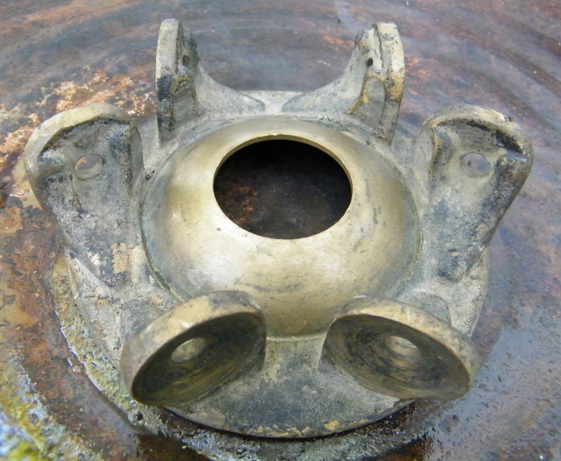 Vintage Brass Surveyor Transit Base Leg Holder For Parts Etsy - image 0