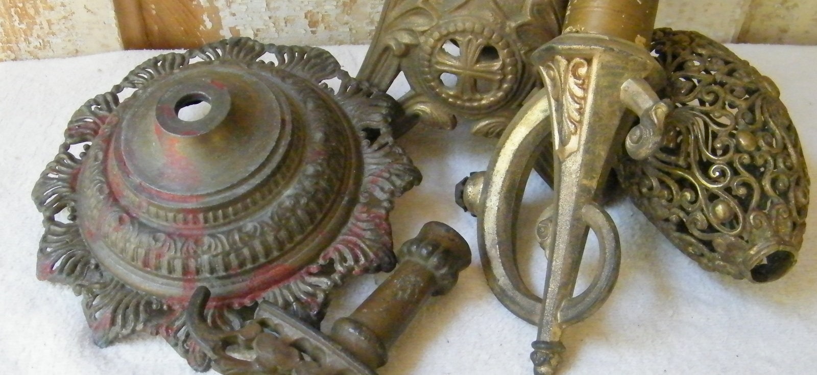 Mixed Lot Vintage Lamp Parts / Lamp Repair Restoration Etsy