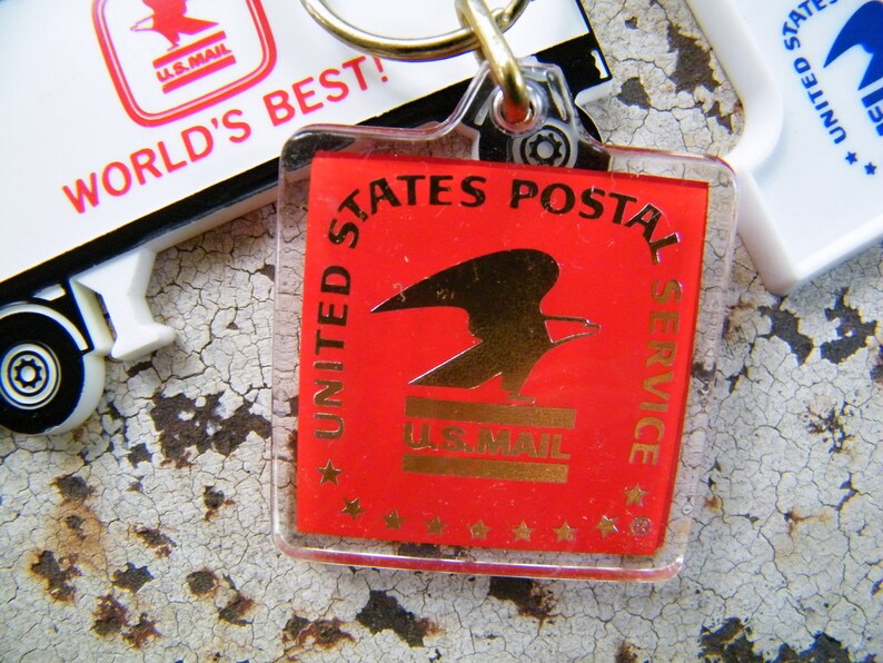 Vintage United States Postal Service U.S. Mail Key Chains and Etsy