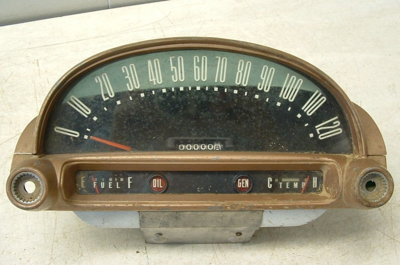 Vintage 1955 Ford Instrument Panel Speedometer Cluster Salvage Etsy