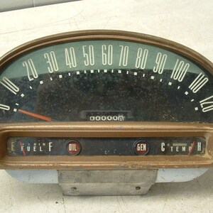 Vintage 1955 Ford Instrument Panel Speedometer Cluster Salvage | Etsy