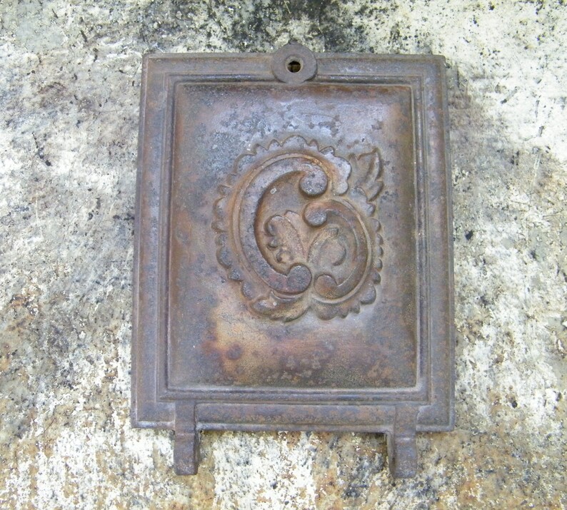 Rusty Old Cast Iron Fireplace Furnace Boiler Wood Stove Clean Etsy