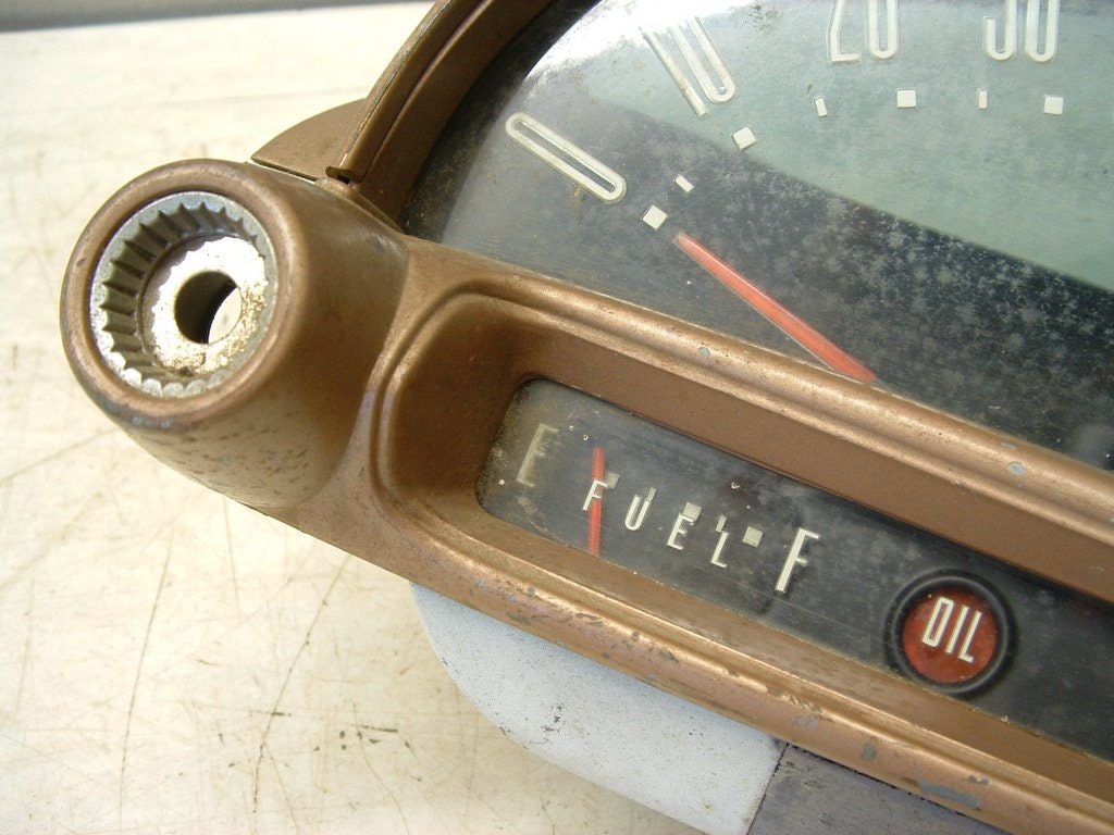 Vintage 1955 Ford Instrument Panel Speedometer Cluster Salvage Etsy