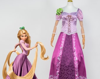 Rapunzel Lila Prinzessin Cosplay Kleid Chamäleon Puppe Märchen Palast Stil Kleid Abschlussfeier Ball Bühne Party Kostüme Elegant Fantasy Outfit
