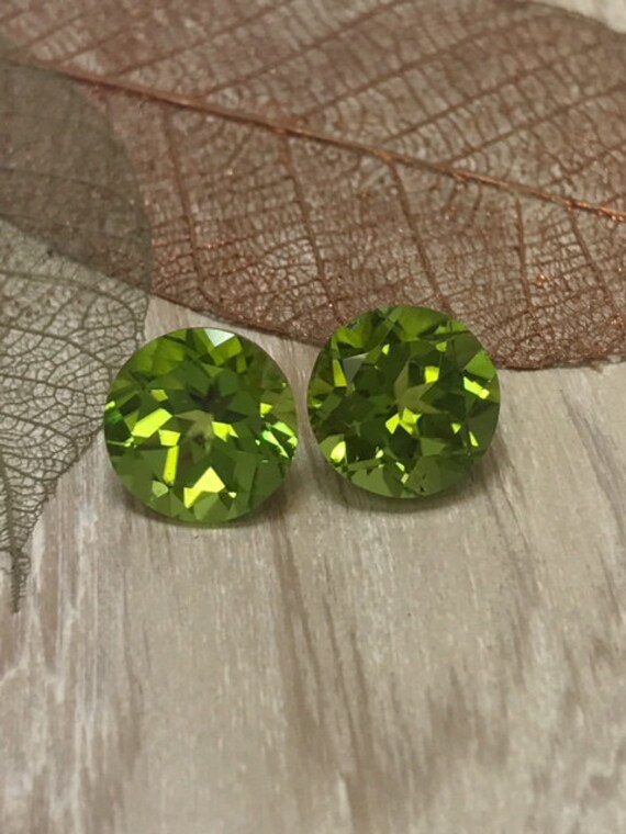 14mm X 12mm Oval Corte Piedra Preciosa Gema Natural Verde Peridoto