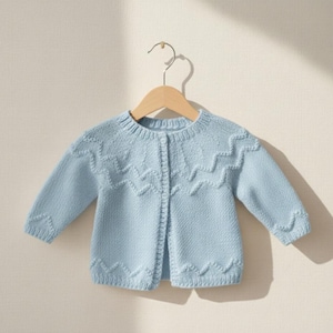 Baby Strickjacke Strickjacke | Neugeborenes bis 18 Monate | Kinderleichte Baby Strickjacke PDF | Strickmuster Kleinkind Jacke | Kinder Strickjacke DIY Anleitung