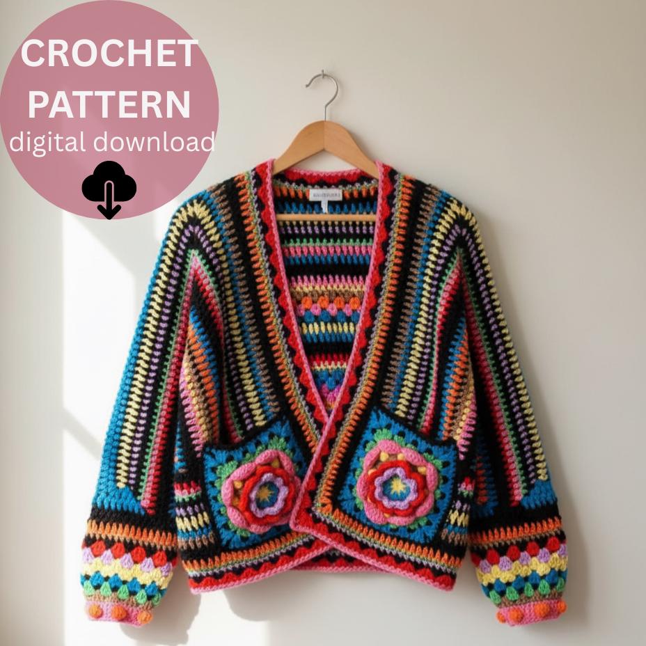 39 Hexi Cardigan Crochet Pattern: Enhance Your Skills with Unique Designs 26 Easy Crochet Hexagon Cardigan Pattern Easy Granny Sweater