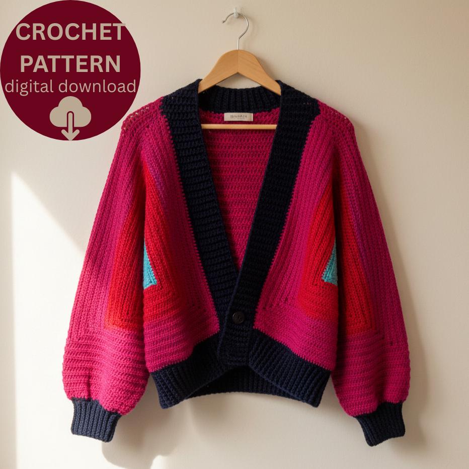 Beginner Crochet Cocoon Shrug Pattern Easy Women's