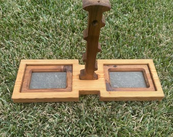 Cedar (light Color) Platform Bird Seed Feeder - Handmade Solid Wood Design