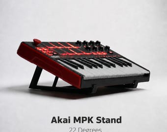Soporte para teclado MIDI Akai MPK / Soporte de escritorio de 22 grados