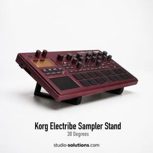 Soporte para sampler Korg Electribe de 30 grados / Soporte para Electribe 2S / Soporte para caja de ritmos / Soporte para caja de ritmos / Soporte para sintetizador de escritorio / Soluciones de estudio