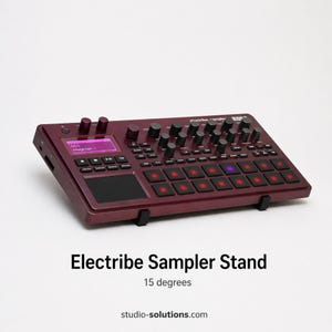 Soporte para sampler Electribe de 15 grados / Soporte para Korg Electribe 2S / Soporte para caja de ritmos / Soporte para caja de ritmos / Soporte para sintetizador de escritorio / Soluciones de estudio