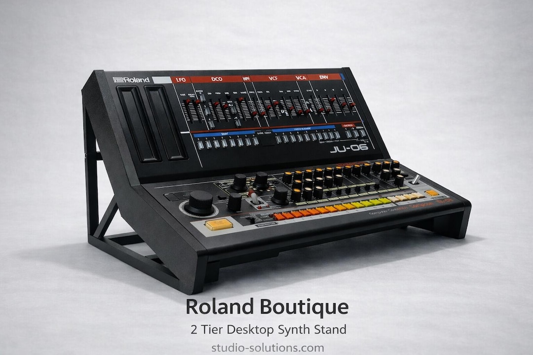 Synth Rackmount Roland Boutique 2 Tier Synth Stand | Desktop Rack Mount Holder (matte ...