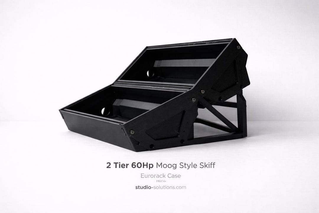 2 Tier 60HP Eurorack Stand | Moog Style Skiff Desktop Modular