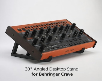 Soporte Behringer Crave, elevador para sintetizador analógico con ángulo de 30 grados, soporte de escritorio para sintetizador semimodular, soporte para equipos de estudio fabricado en el Reino Unido.