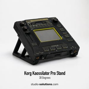 Soporte Korg Kaossilator Pro de 30 grados / Soporte para pads Kaoss / Soporte para unidad de efectos / Soporte de escritorio para sintetizador / Configuración para actuaciones en directo / Solución de estudio