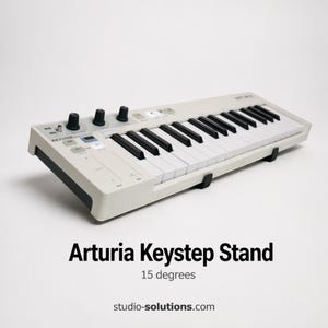 Arturia Keystep Stand 15 Degree | Desktop MIDI Keyboard Stand | Ergonomic Synth Stand | Studio Solutions