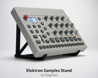Soporte para sampler de caja de ritmos Cycles del modelo Elektron Samples a 45 grados