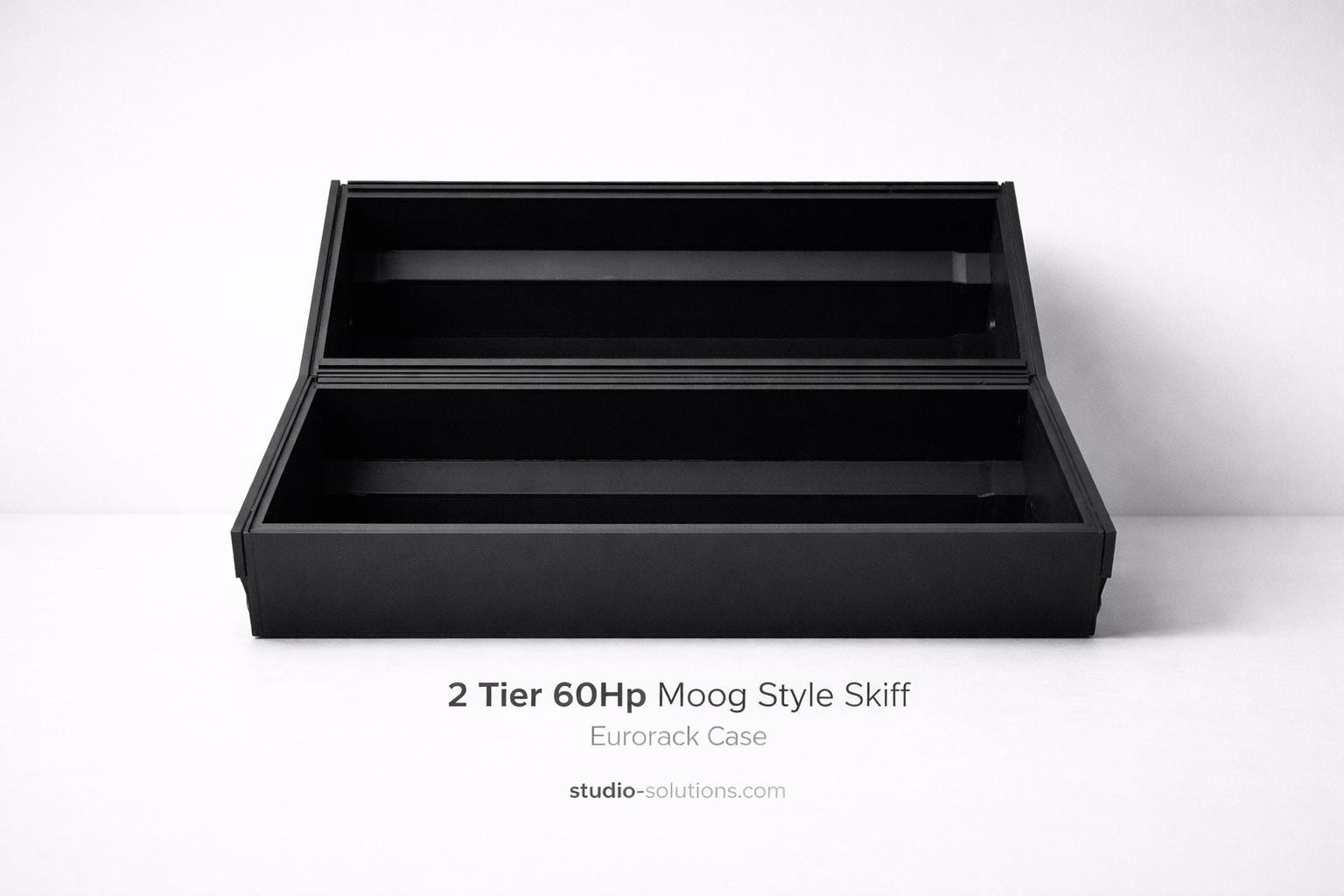 2 Tier 60HP Eurorack Stand | Moog Style Skiff Desktop Modular