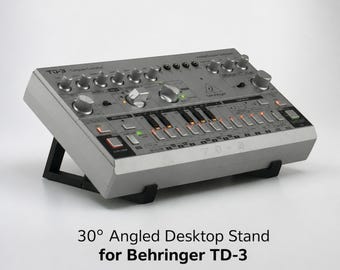 Soporte Behringer TD-3, elevador de 30 grados para sintetizador Acid Bassline, soporte para secuenciador analógico, fabricado en el Reino Unido.