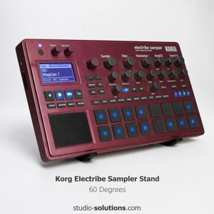 Soporte para sampler Korg Electribe de 60 grados y soporte para groovebox ESX2