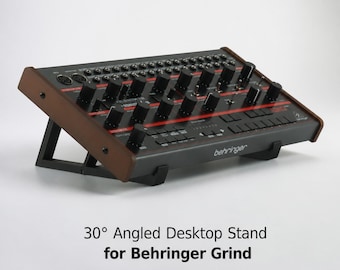 Soporte para molinillo Behringer, elevador semimodular de 30 grados para sintetizador, soporte de escritorio fabricado en el Reino Unido compatible con Crave Edge Spice.