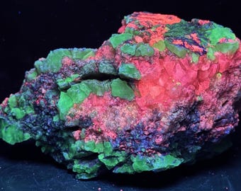 Calcita de sandía - Mineral fluorescente UV