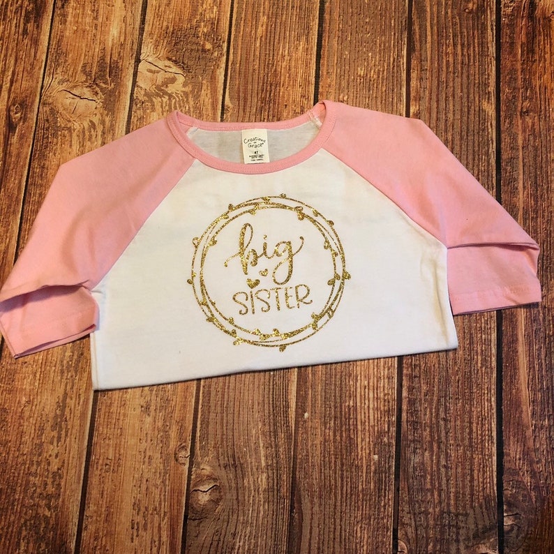 Little Sister Big Sister set Gold and Pink.