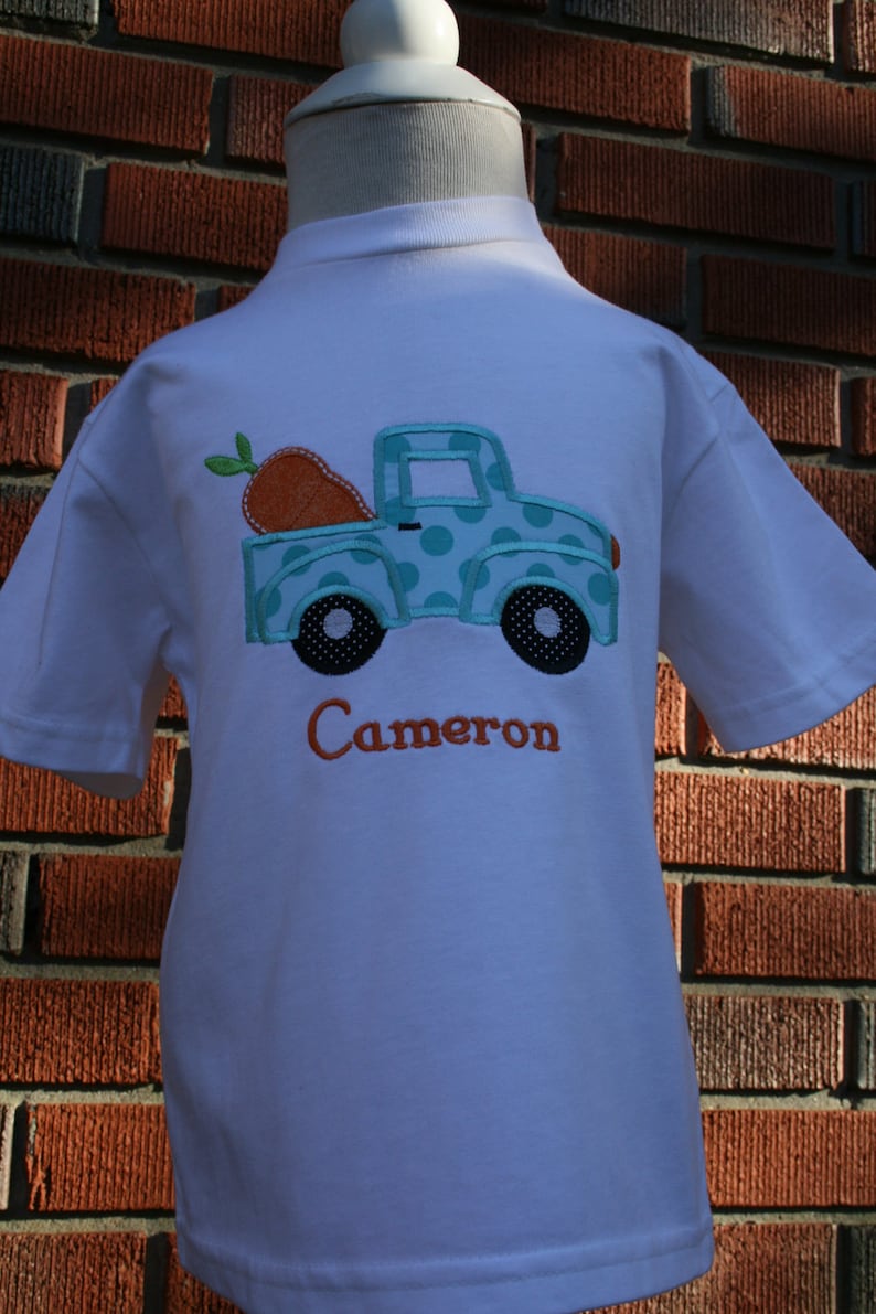 Cute Little Boy's Applique Easter Shirt... Old Truck With Etsy