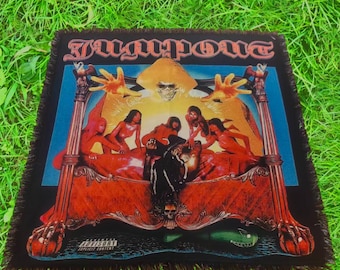 Nettspend Badass Fucking Kid Album Cover Woven Blanket | Tapestry