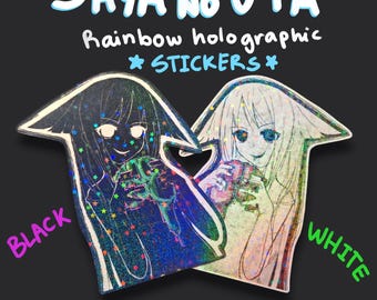 Saya No Uta 3.5 inch Holographic Stickers | eroge, visual novel, video game | denpa girl