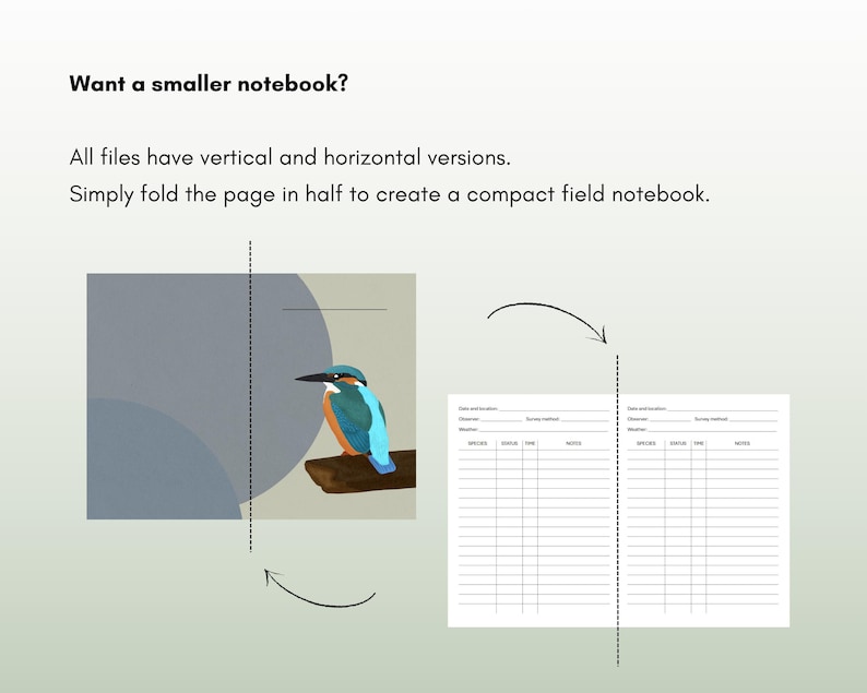 Printable Birdwatching Logbook | Bird Observation Sheets, Point Count ...