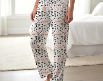 Las Vegas Casino Print Pajama Pants | Slots, Cards & Chips Allover