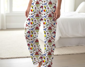 Happy 13 Birthday Cake Pajama Pants | Teen 13th Birthday Print
