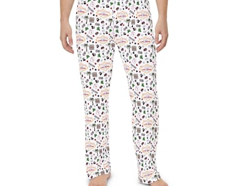 Men's Las Vegas Casino Pattern Pajama Pants | All-Over Print, Vegas Gift