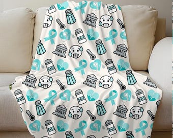 POTS Fleece Blanket, Chronically Ill, Comfort Gift, Dysautonomia Gift