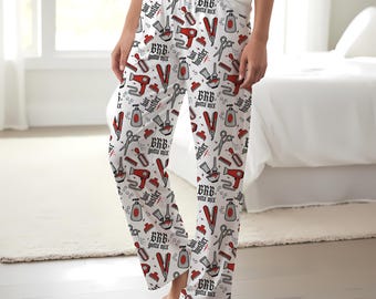 Barber Tools Pattern Pajama Pants | BRB Gotta Mix, Hair Hustler