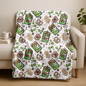 Salty Snack P.O.T.S Velveteen Plush Lightweight Blanket, POTS & Dysautonomia Gift