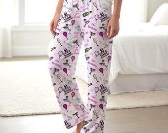 21st Birthday Cocktails Champagne Cake Balloons Pajama Pants
