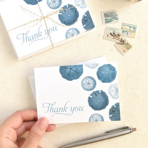 Seashell Thank You Cards Set of 10 with Envelopes Seashell Gift Shell Card image 8