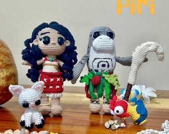 Crochet pattern [ESP/ENG] Sea Princess and Shark PDF