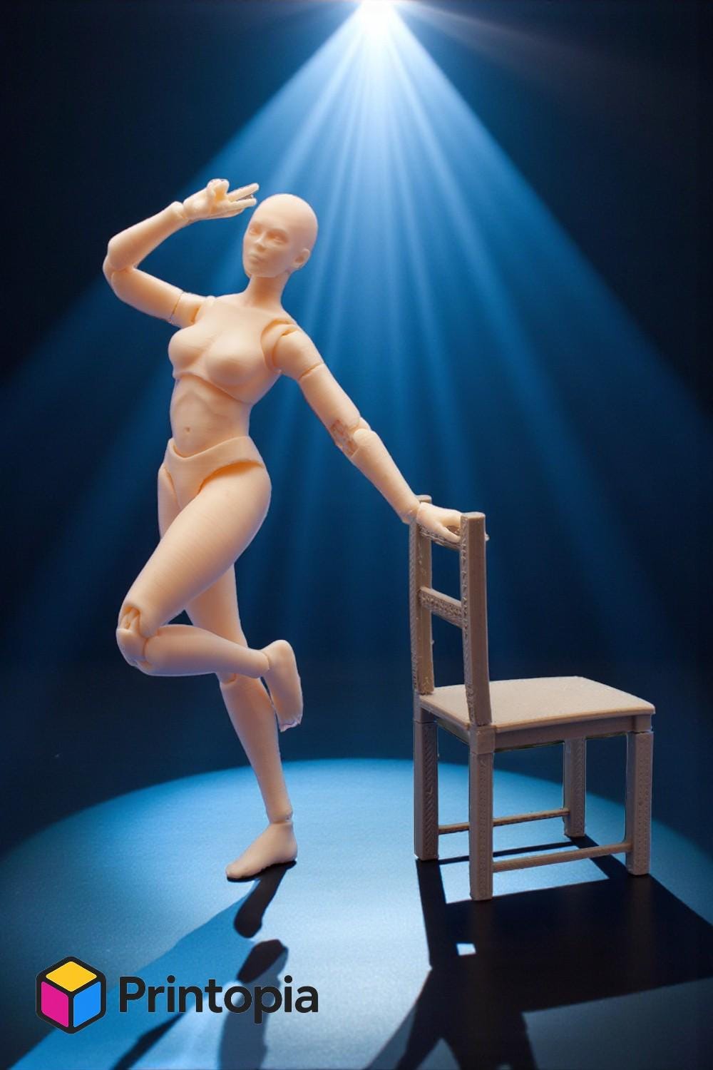 Articulated Stl Female Doll - Etsy, image size:1000x1500