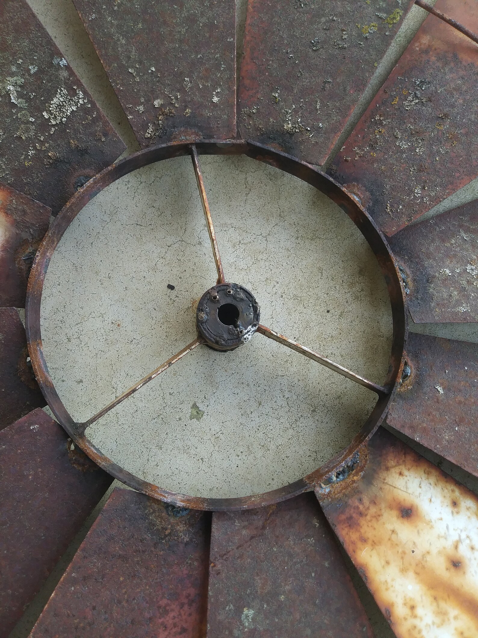 Rusty vintage windmill blades and tail farmhouse cottage Etsy